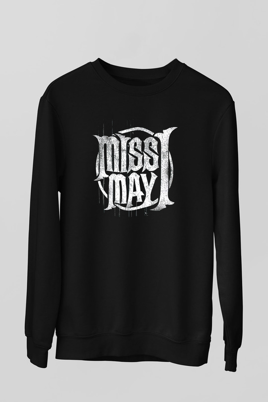 Miss May I Siyah Unisex Sweatshirt