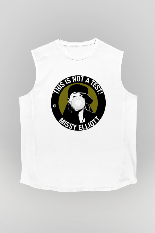 Missy Elliott Beyaz Unisex Kolsuz Tişört