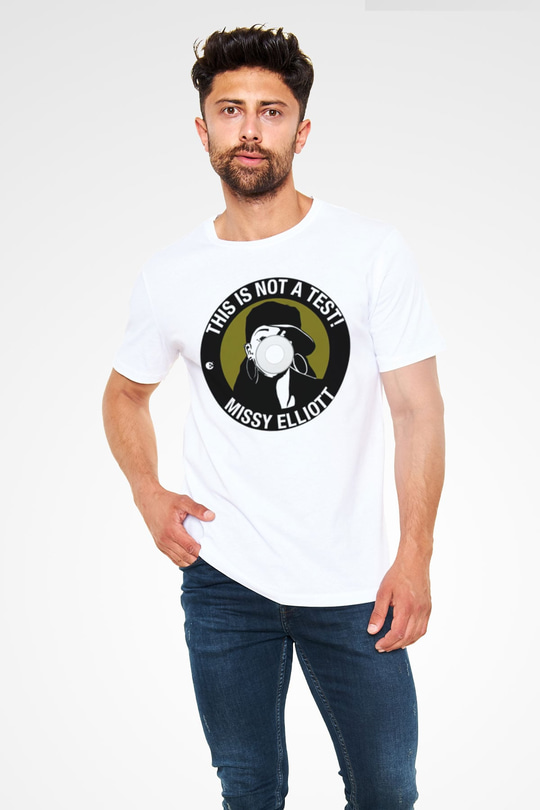 Missy Elliott Beyaz Unisex Tişört T-Shirt - TişörtFabrikası