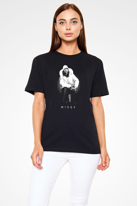 Missy Elliott Siyah Unisex Tişört T-Shirt - TişörtFabrikası