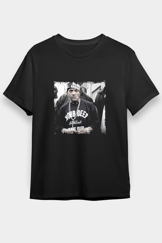 Mobb Deep Baskılı Unisex Siyah Tişört