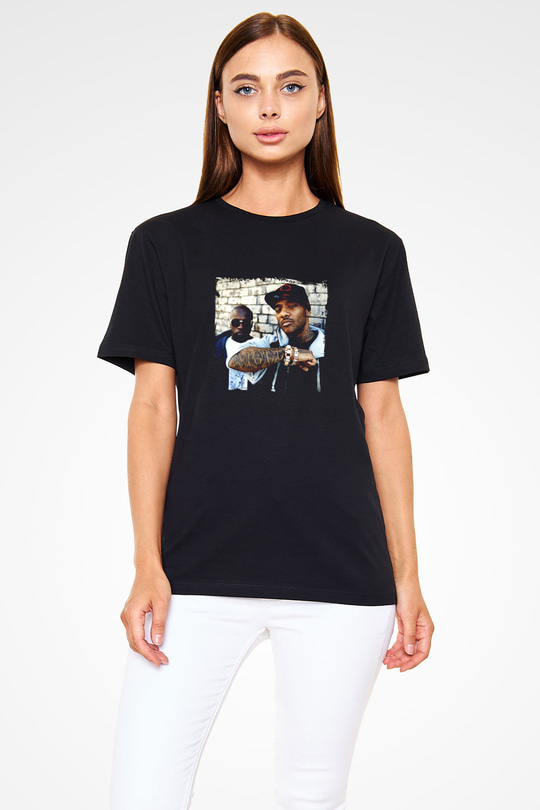Mobb Deep Baskılı Unisex Siyah Tişört