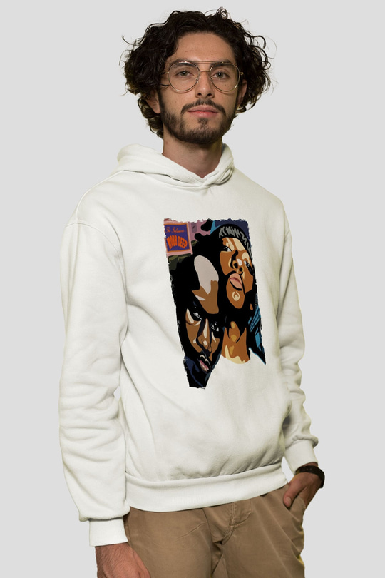 Mobb Deep Beyaz Unisex Kapüşonlu Sweatshirt
