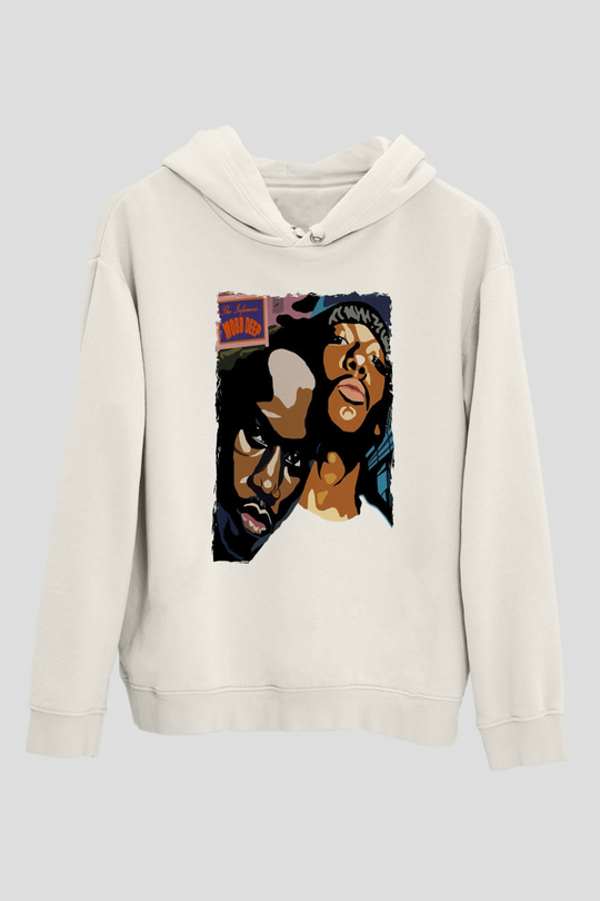 Mobb Deep Beyaz Unisex Kapüşonlu Sweatshirt