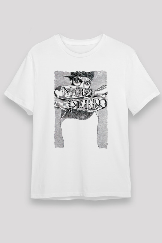 Mobb Deep Beyaz Unisex Tişört T-Shirt - TişörtFabrikası