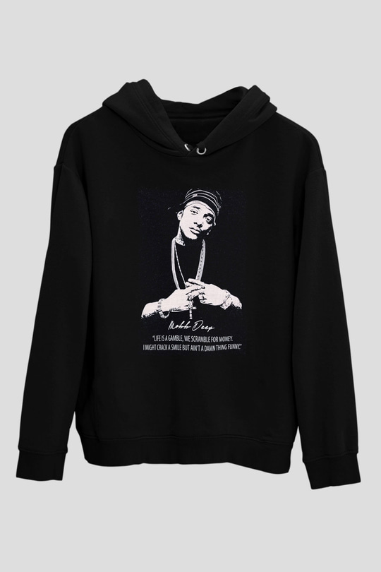 Mobb Deep Siyah Unisex Kapüşonlu Sweatshirt
