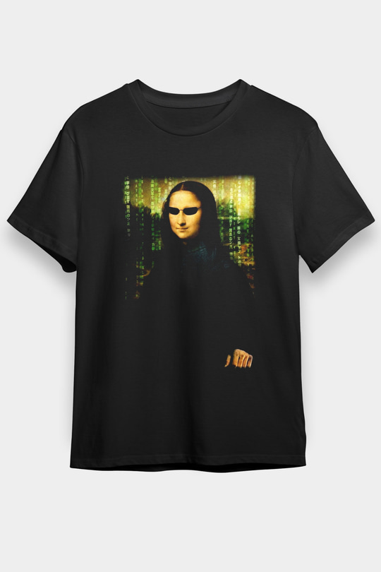 Mona Lisa Siyah Unisex Tişört T-Shirt - TişörtFabrikası