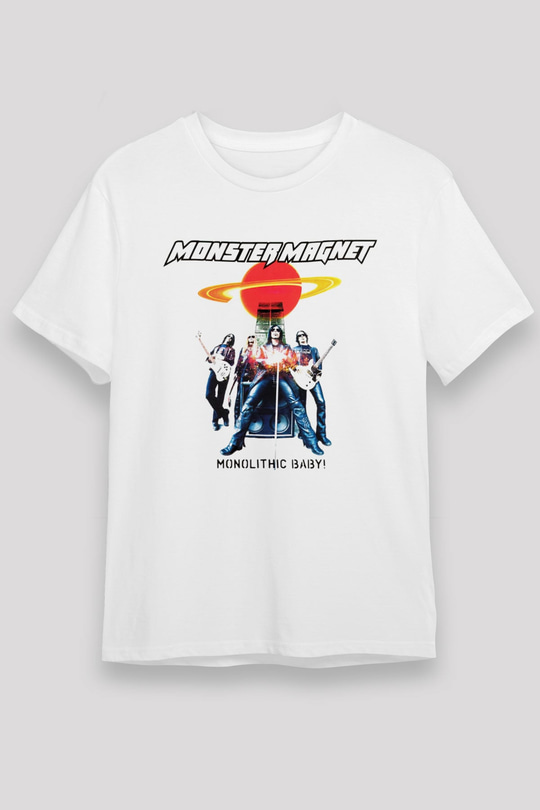 Monster Magnet Beyaz Unisex Tişört T-Shirt - TişörtFabrikası