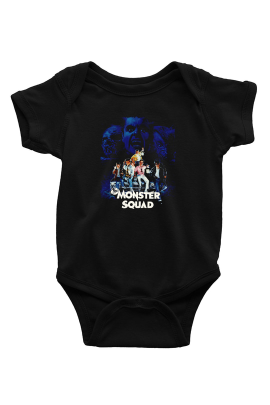 Monster Squad Siyah Bebek Body - Zıbın