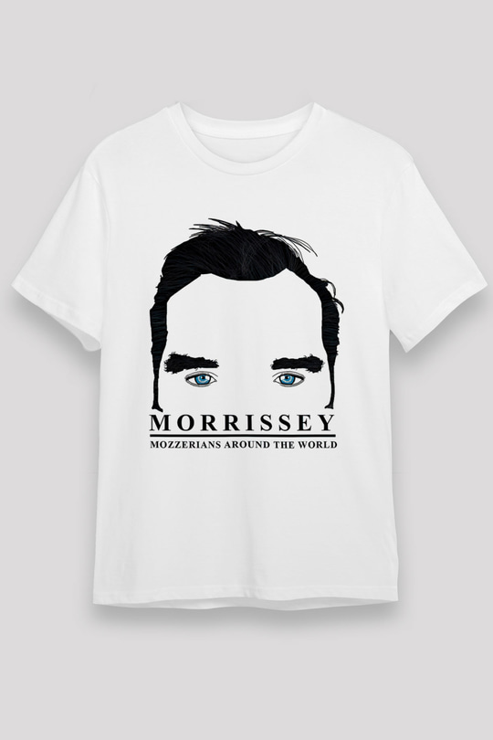 Morrissey Baskılı Unisex Beyaz Tişört - Tshirt