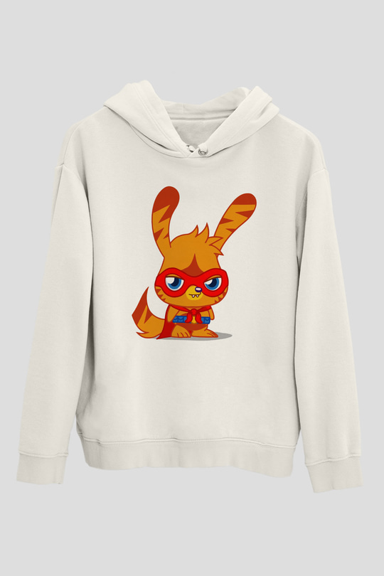 Moshi Monsters Beyaz Unisex Hoodie