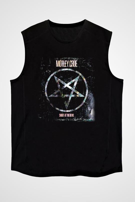 Mötley Crüe Siyah Unisex Kolsuz Tişört