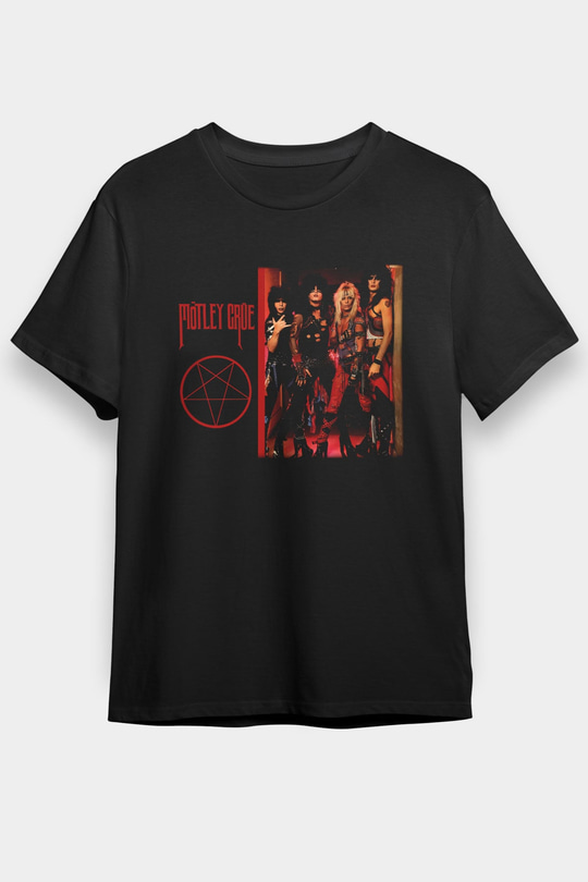 Mötley Crüe Siyah Unisex Tişört T-Shirt - TişörtFabrikası