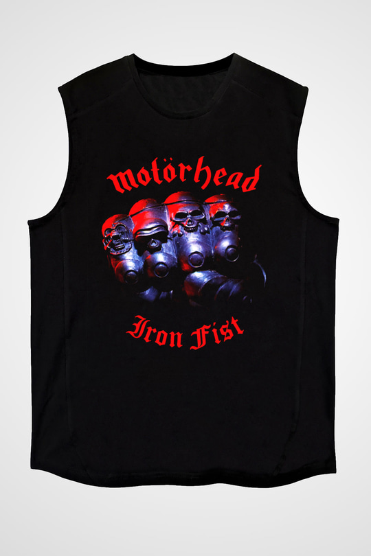 Motörhead Iron First Siyah Unisex Kolsuz Tişört