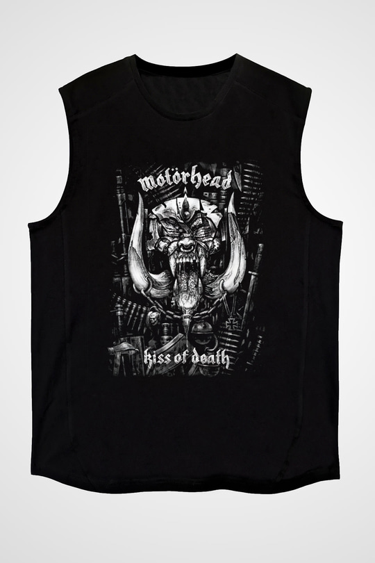 Motörhead Kiss Of Death Siyah Unisex Kolsuz Tişört