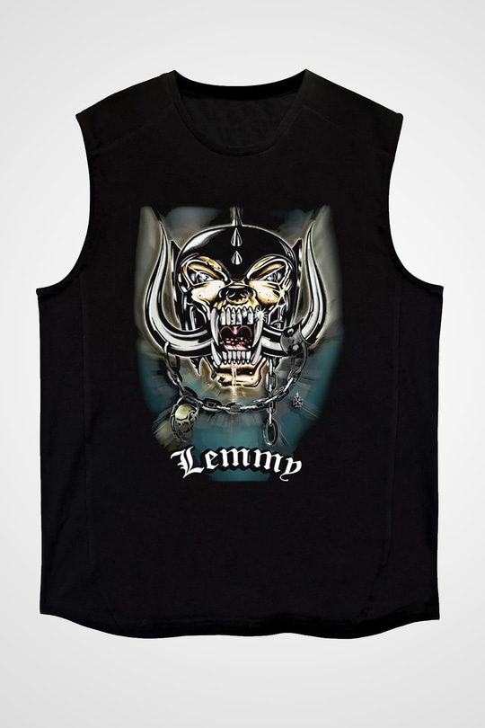 Motörhead Lemmy Siyah Unisex Kolsuz Tişört