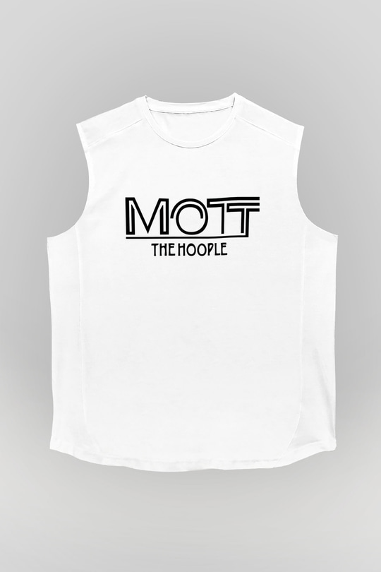 Mott the Hoople Beyaz Unisex Kolsuz Tişört