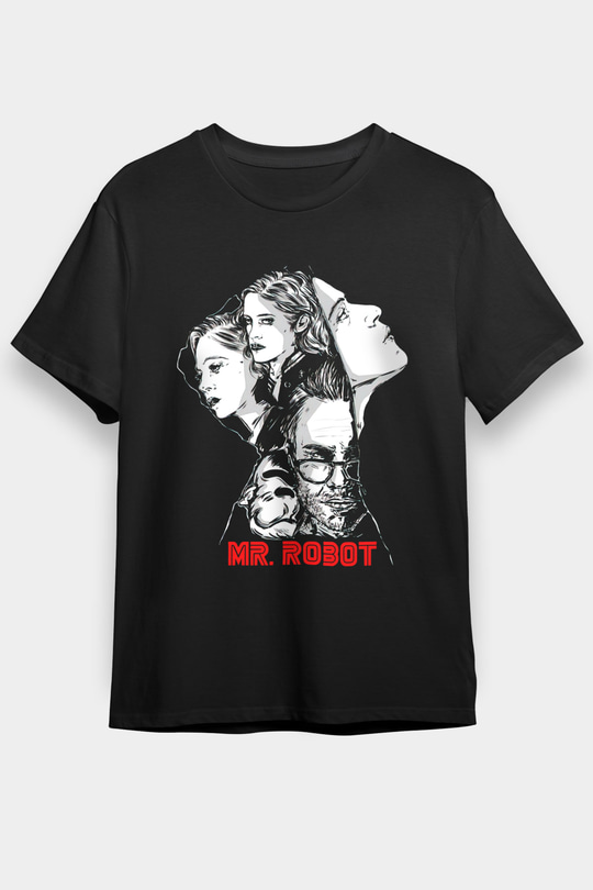 Mr. Robot Siyah Unisex Tişört T-Shirt