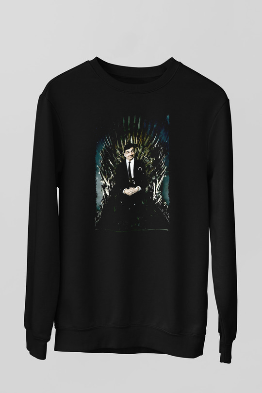 Mr.Bean Siyah Unisex  Sweatshirt