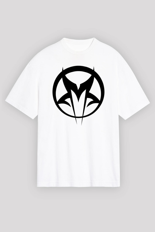 Mudvayne Baskılı Beyaz Unisex Oversize Tişört - Tshirt