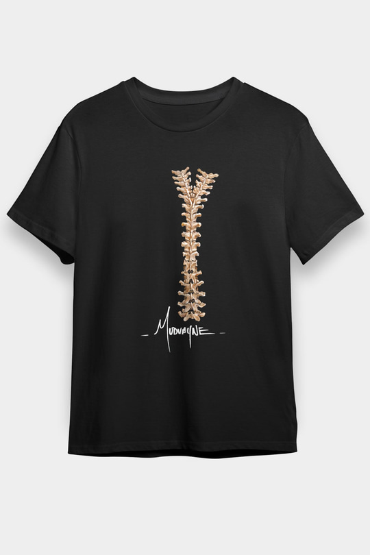 Mudvayne Baskılı Unisex Siyah Tişört - Tshirt