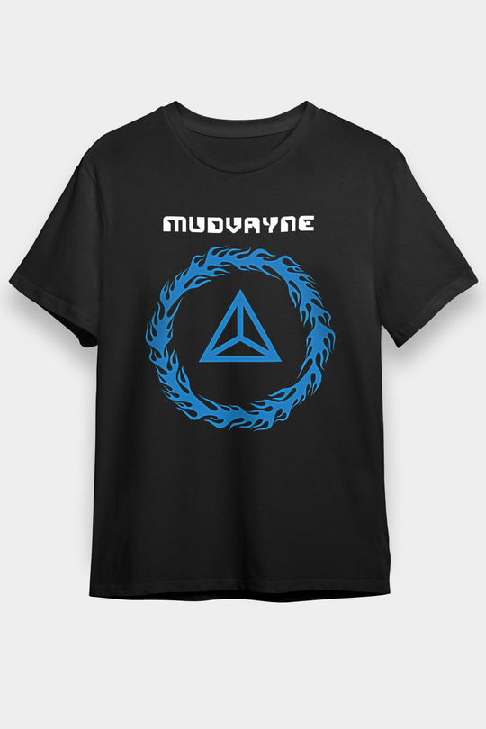 Mudvayne Baskılı Unisex Siyah Tişört - Tshirt