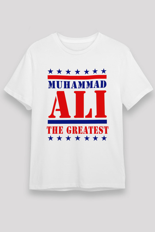 Muhammed Ali Beyaz Unisex Tişört T-Shirt - TişörtFabrikası