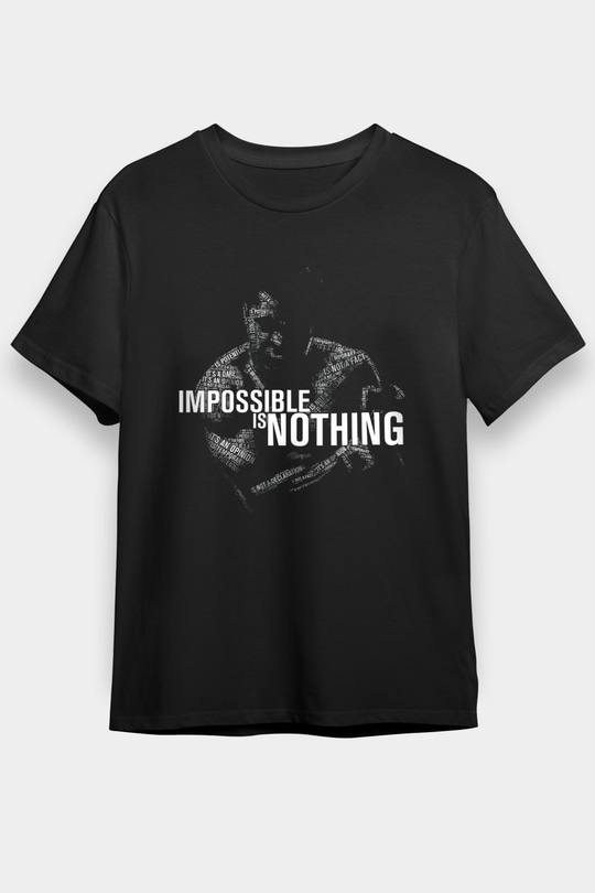 Muhammed Ali Siyah Unisex Tişört T-Shirt - TişörtFabrikası