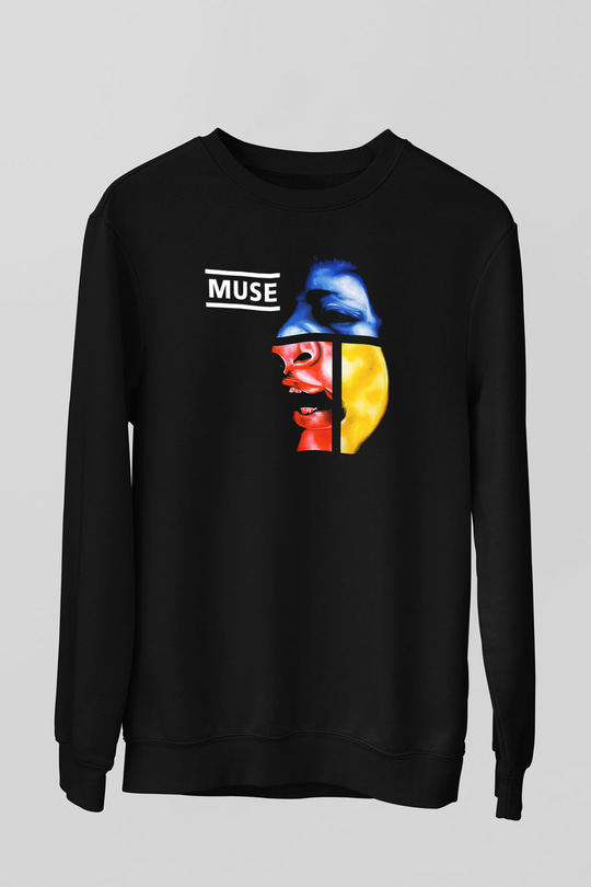 Muse Siyah Unisex Sweatshirt