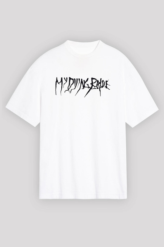 My Dying Bride Baskılı Beyaz Unisex Oversize Tişört - Tshirt