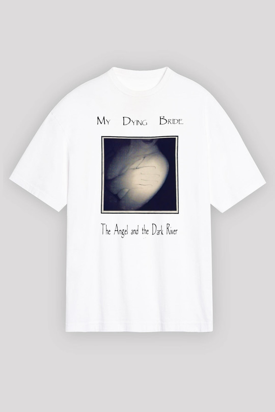 My Dying Bride Baskılı Beyaz Unisex Oversize Tişört - Tshirt