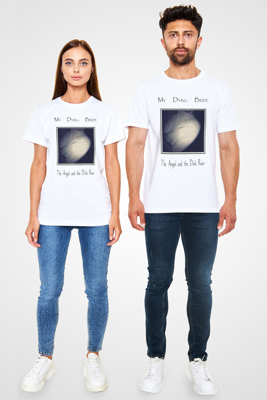 My Dying Bride Baskılı Unisex Beyaz Tişört - Tshirt