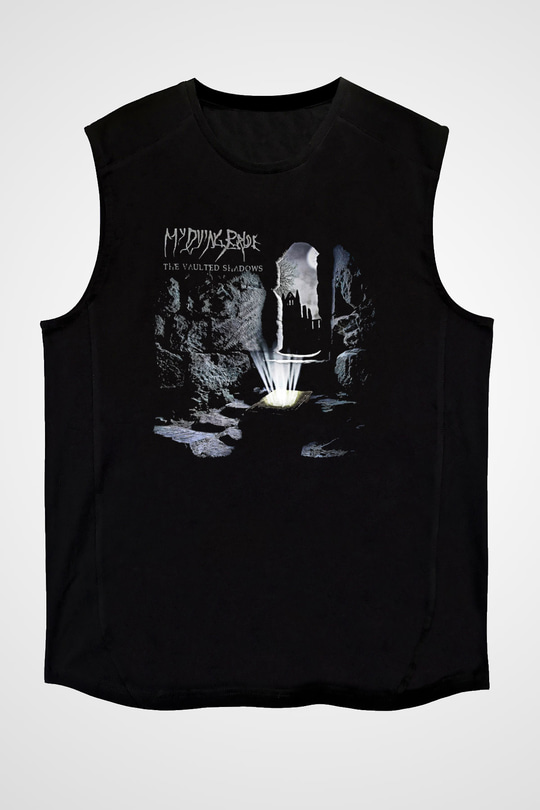 My Dying Bride Baskılı Unisex Siyah Kolsuz Tişört - Tshirt