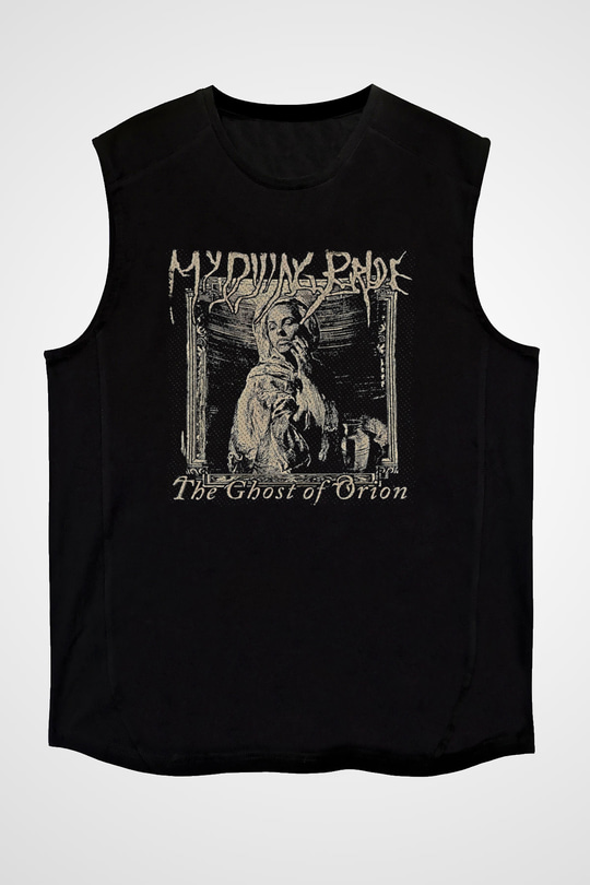My Dying Bride Baskılı Unisex Siyah Kolsuz Tişört - Tshirt