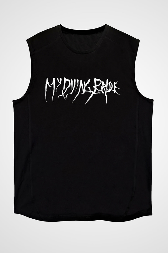 My Dying Bride Baskılı Unisex Siyah Kolsuz Tişört - Tshirt