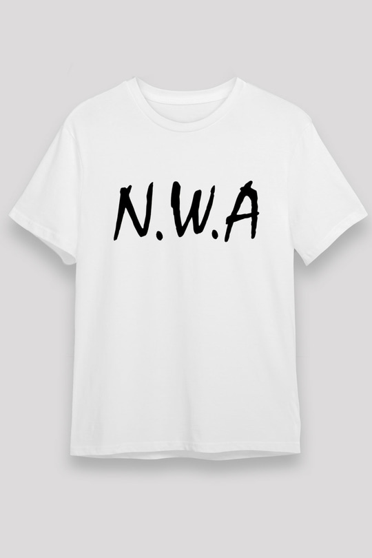 N.W.A Beyaz Unisex Tişört T-Shirt - TişörtFabrikası