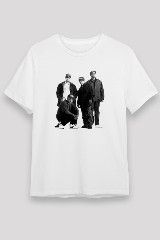N.W.A Beyaz Unisex Tişört T-Shirt - TişörtFabrikası