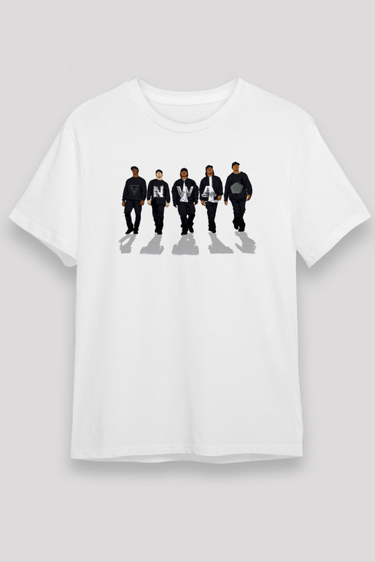 N.W.A Beyaz Unisex Tişört T-Shirt - TişörtFabrikası