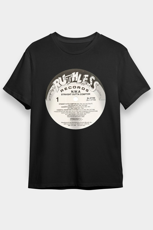 N.W.A Siyah Unisex Tişört T-Shirt - TişörtFabrikası