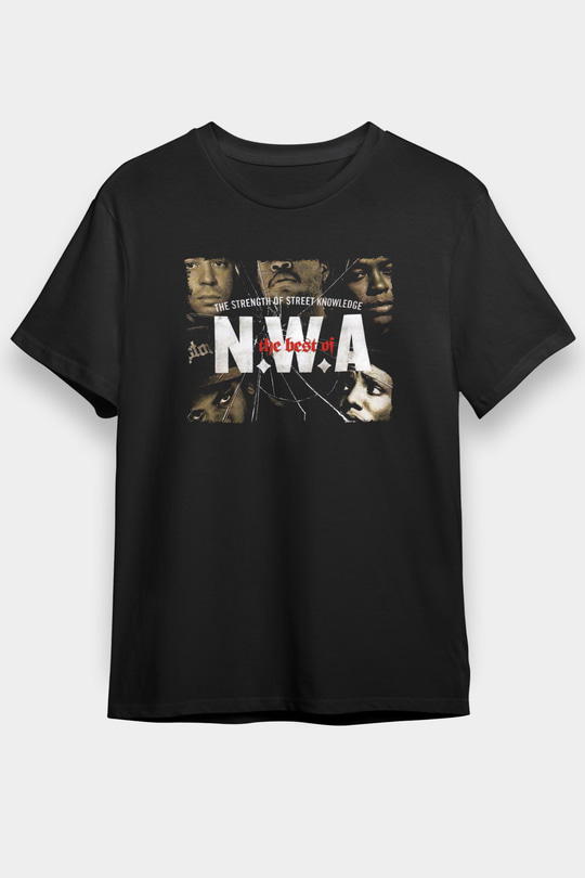 N.W.A Siyah Unisex Tişört T-Shirt - TişörtFabrikası