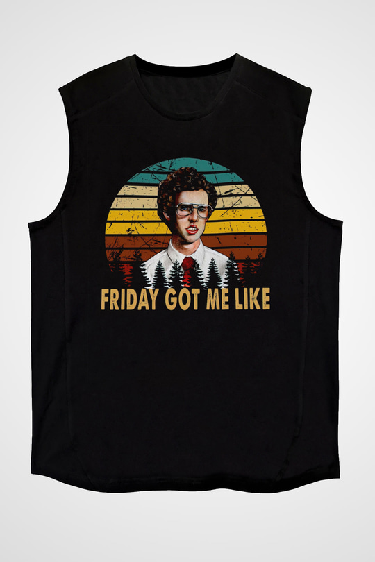 Napoleon Dynamite Siyah Unisex Kolsuz Tişört