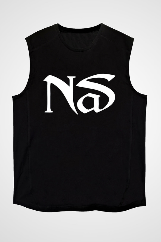 Nas Siyah Unisex Kolsuz Tişört