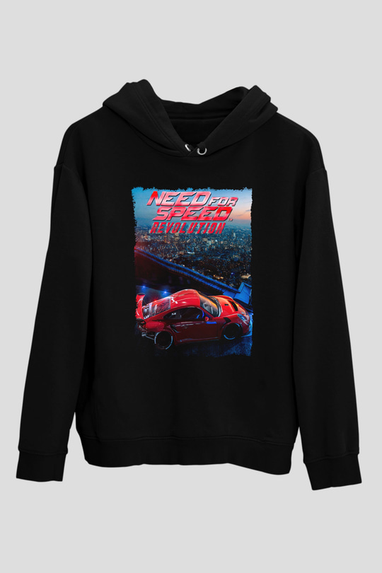 Need for Speed Siyah Unisex Hoodie