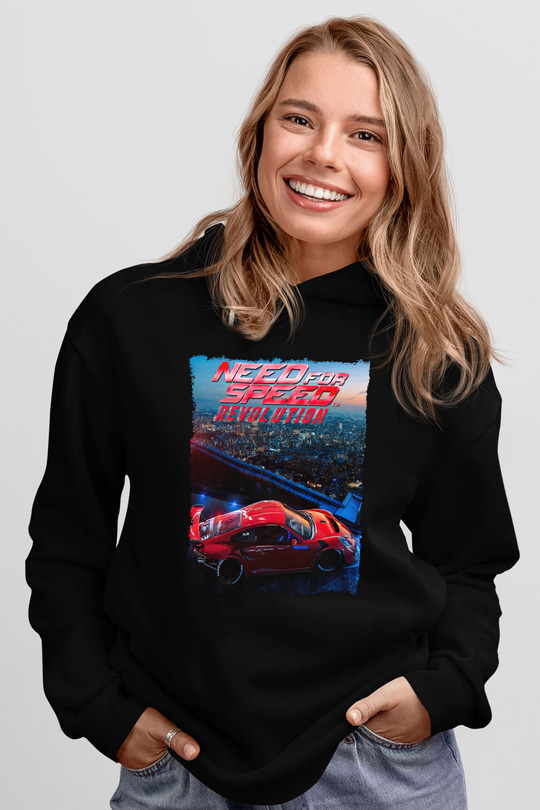 Need for Speed Siyah Unisex Hoodie