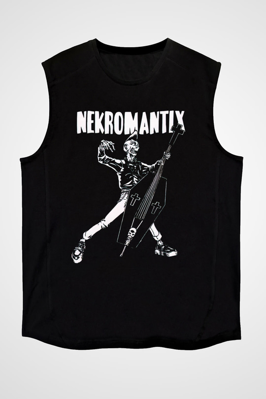 Nekromantix Siyah Unisex Kolsuz Tişört