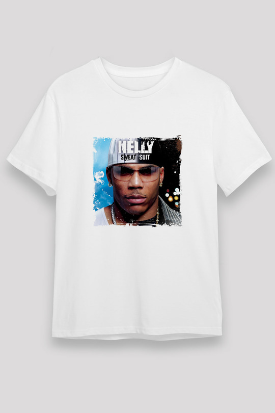 Nelly Baskılı Unisex Beyaz Tişört