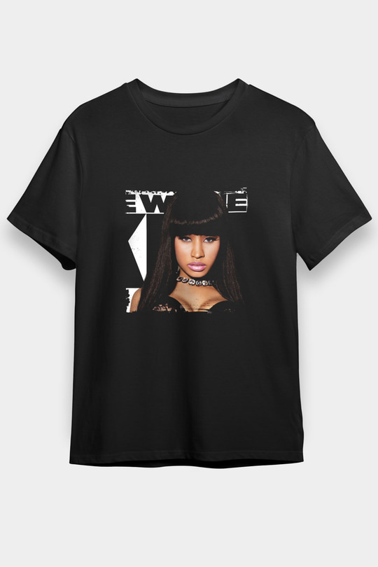 Nicki Minaj Baskılı Unisex Siyah Tişört