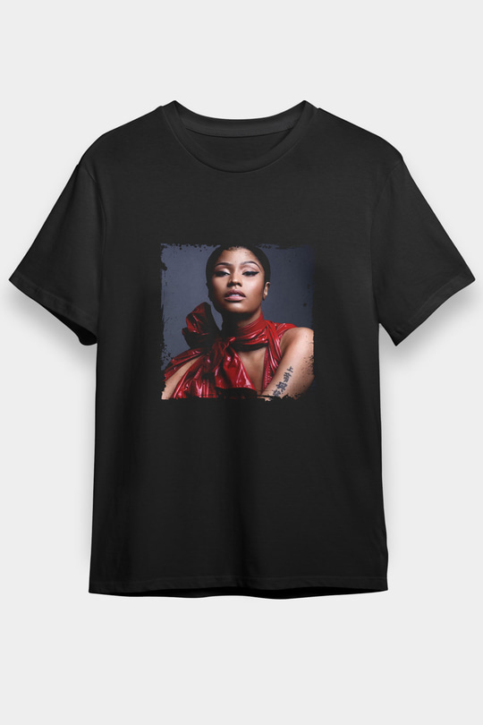 Nicki Minaj Baskılı Unisex Siyah Tişört
