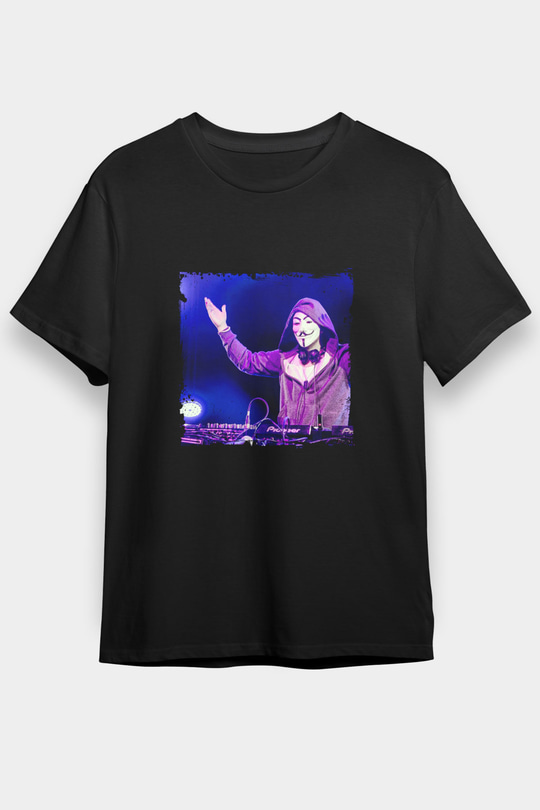 Nicky Romero Baskılı Unisex Siyah Tişört