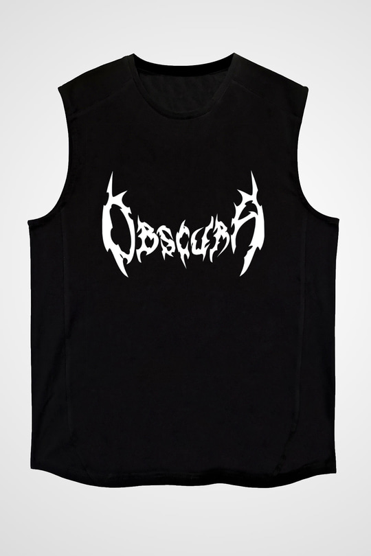 Obscura Siyah Unisex Kolsuz Tişört